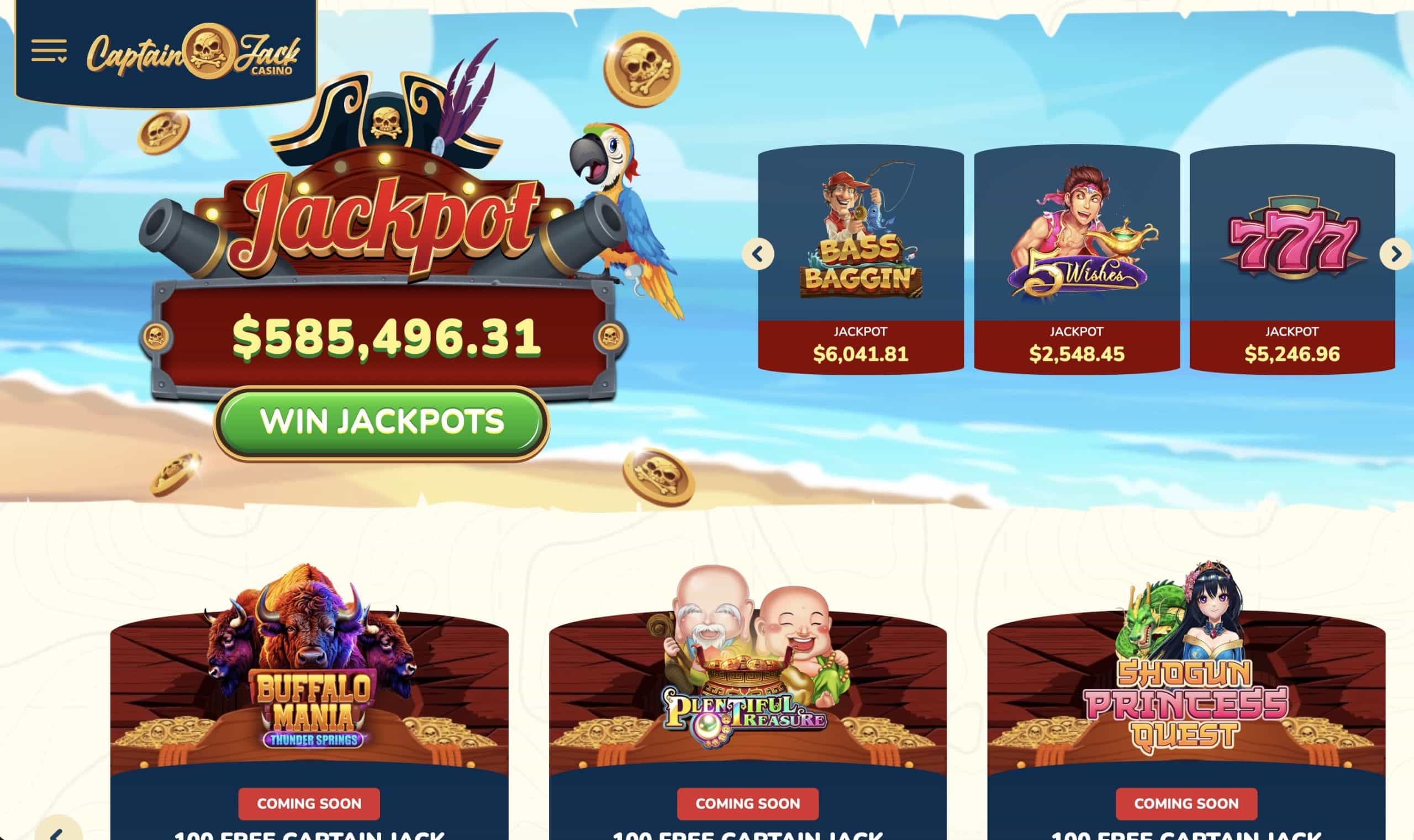 Captain Jack Online Casino in Minnesota